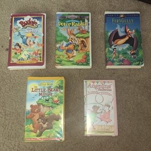 Children’s movie vhs bundle